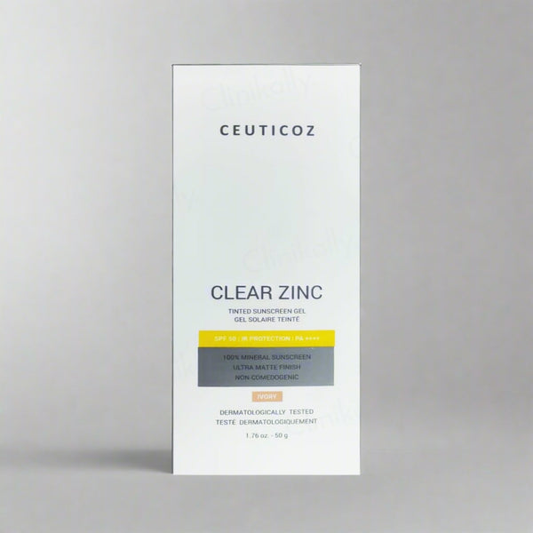 Ceuticoz Clear Zinc Tinted Sunscreen Gel SPF 50 PA++++