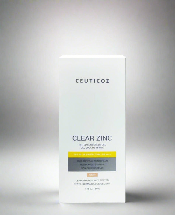 Ceuticoz Clear Zinc Tinted Sunscreen Gel SPF 50 PA++++