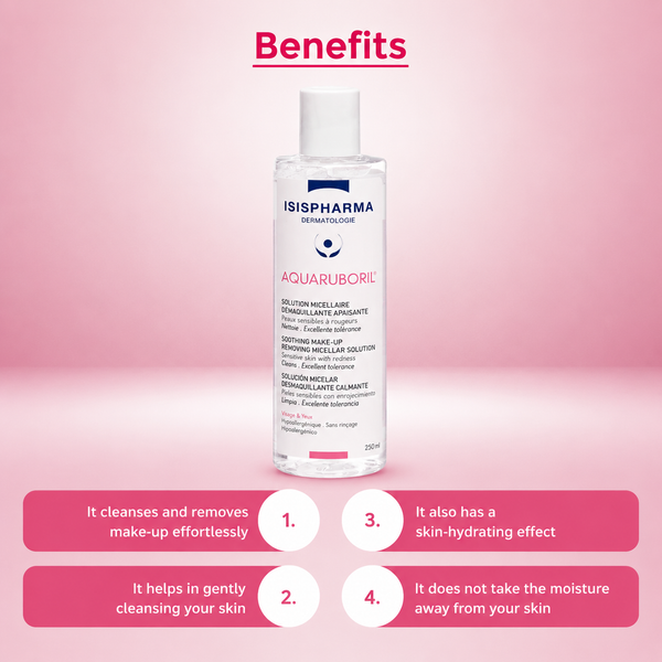 Isispharma Aquaruboril Soothing Make-Up Removing Micellar Solution
