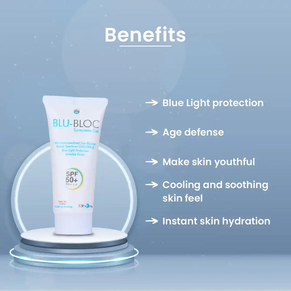 Buy Skin Hydration Cream | Hydrate Your Skin with Blu-Bloc Sunscreen Gel by Sarin Skin