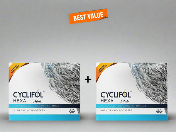 Cyclifol Hexa Male Advanced Cyclical Therapy Hair Growth Formula Kit