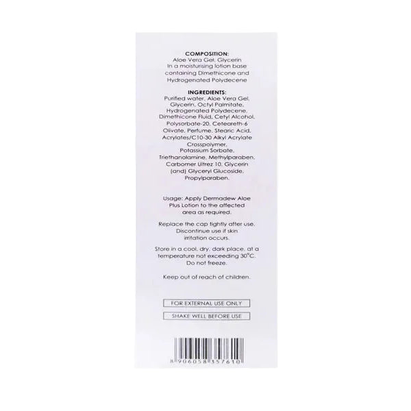 Dermadew Aloe Plus Moisturiser Lotion