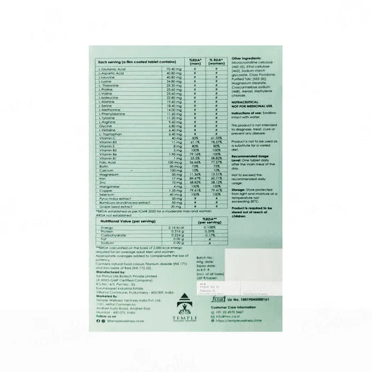 Folligen-H Hair Growth Nutraceutical Tablet