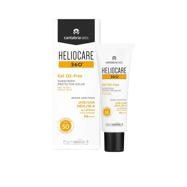 Heliocare 360 Gel Oil-Free Sunscreen Protector Solar Dry Touch SPF 50/PA++++