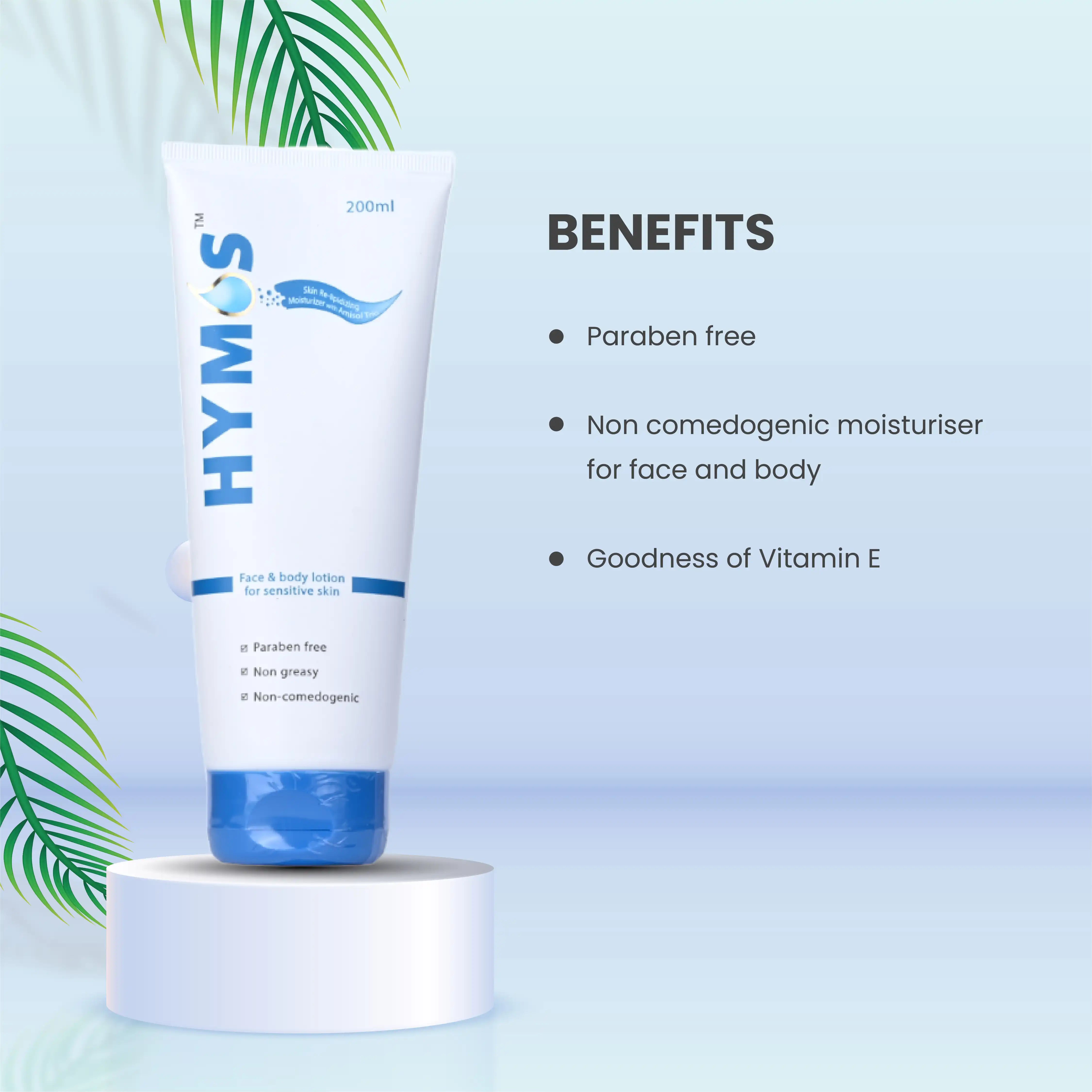 Hymos Face & Body Lotion For Sensitive Skin, Paraben Free | Non-Greasy