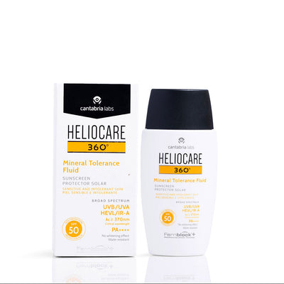 Heliocare 360 Mineral Tolerance Fluid Protector Solar Sunscreen SPF 50 PA++++