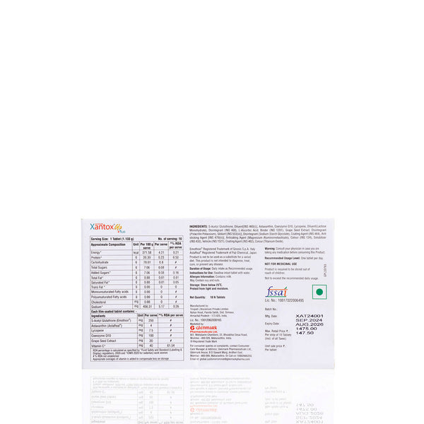 Xantox Glo Plus Tablet