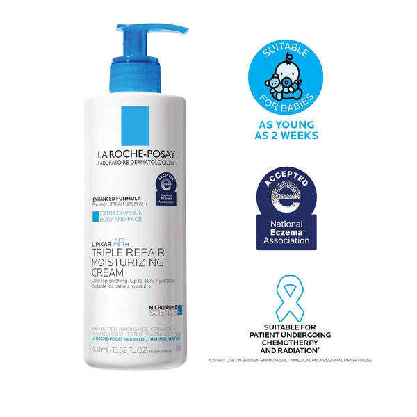 La Roche-Posay Lipikar AP+M Triple Repair Body Moisturising Cream For Dry Skin