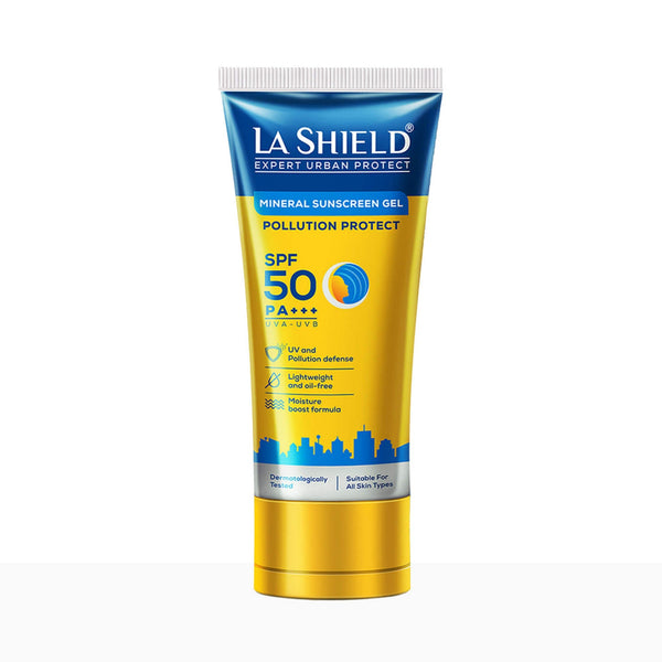 La Shield Pollution Protect Mineral Sunscreen Gel SPF 50 PA+++