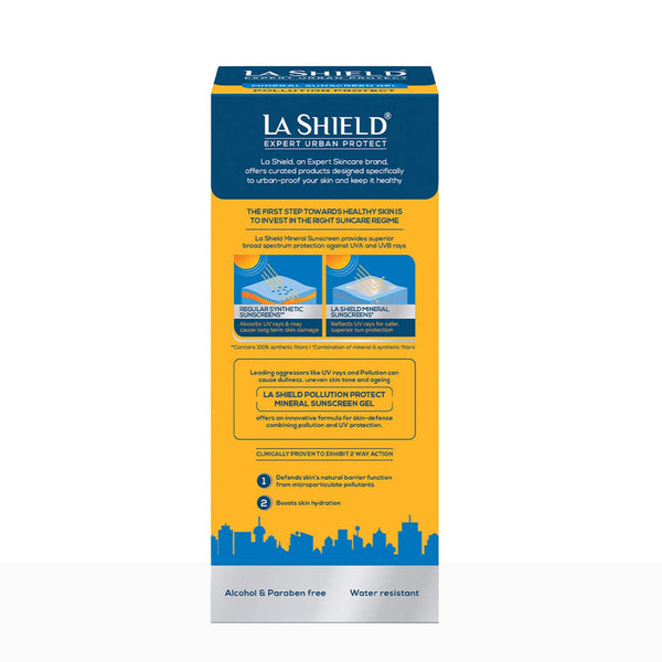 La Shield Pollution Protect Mineral Sunscreen Gel SPF 50 PA+++