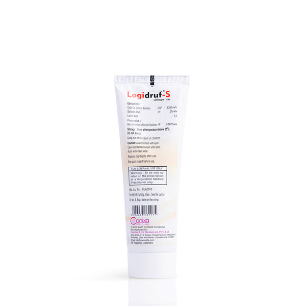 Logidruf-S Solution 100 ML | Anti Dandruff Shampoo | Remove Psoriasis Scales
