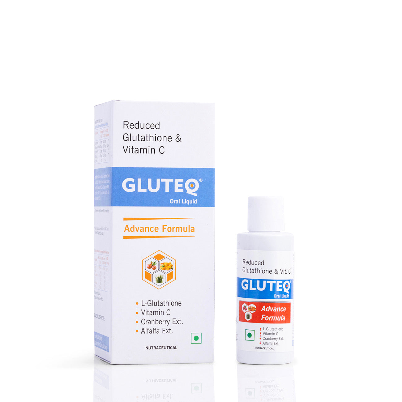 oral liquid glutathione Gluteq (advance formula) Spray with vitamin C Glutathione - The Tripeptide تونر للوجه المشرق Flavor:Tropical Blast