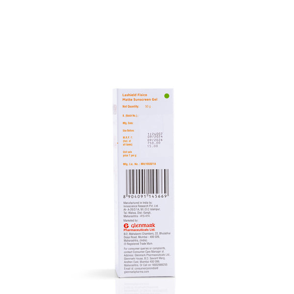 La Shield Fisico Matte Sunscreen Gel SPF 50+ PA+++