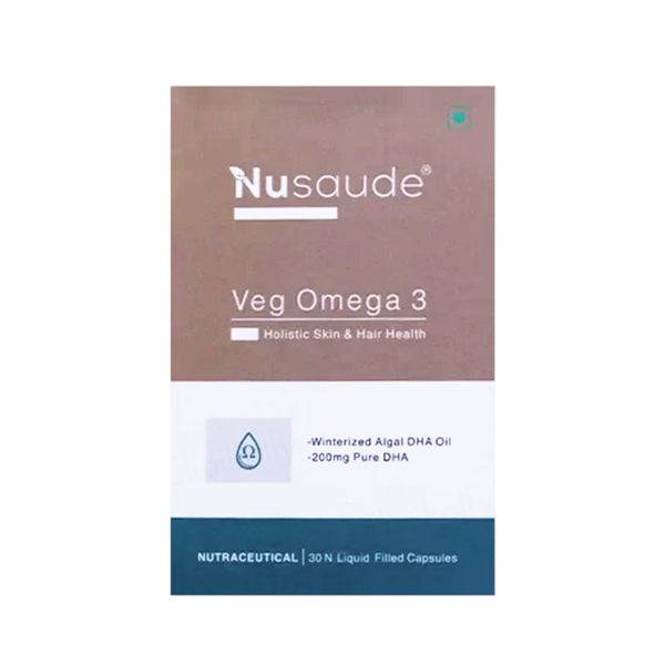 Nusaude Veg Omega 3 Nutraceutical Liquid Filled Capsule