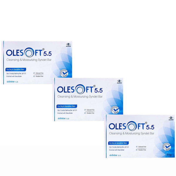 Olesoft 5.5 Cleansing & Moisturizing Syndet Bar