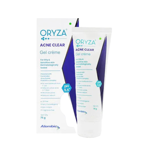 Oryza Acne Clear Gel Creme For Oily And Sensitive Skin