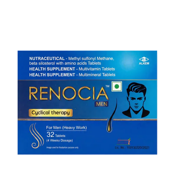 Renocia Men Hair Cyclical Therapy Nutraceutical Tablet For Men