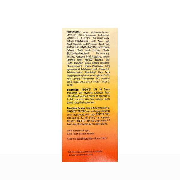 Suncote Sunscreen Cream SPF 50+ PA++++