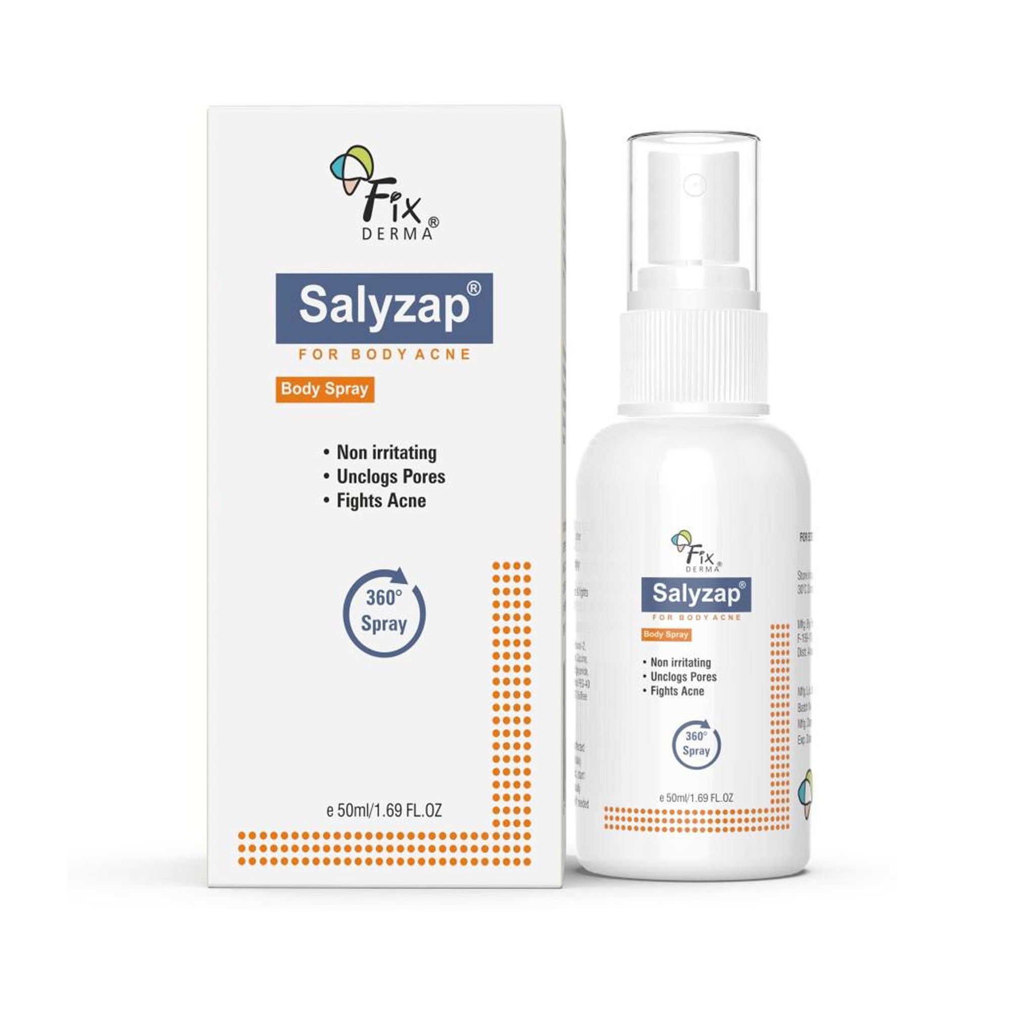 FixDerma Salyzap Body Spray - Sarinskin