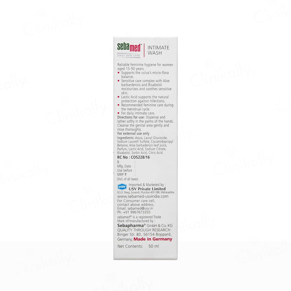 Sebamed Intimate Wash For Women Aged 15-50