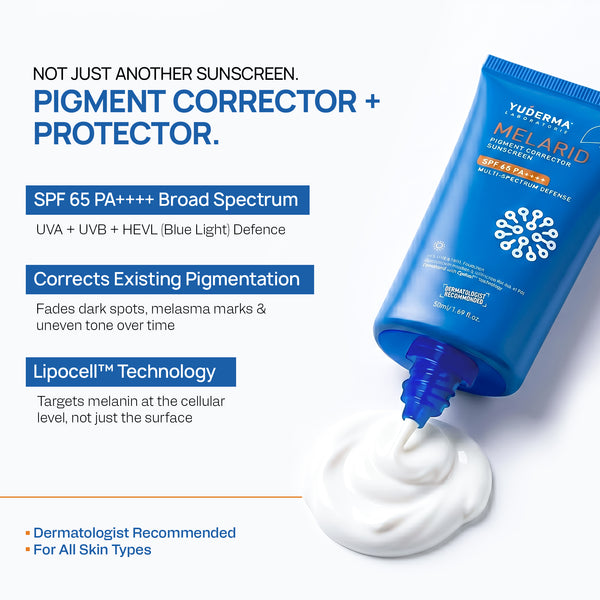 Yuderma Melarid Pigment Corrector Sunscreen SPF65 PA++++