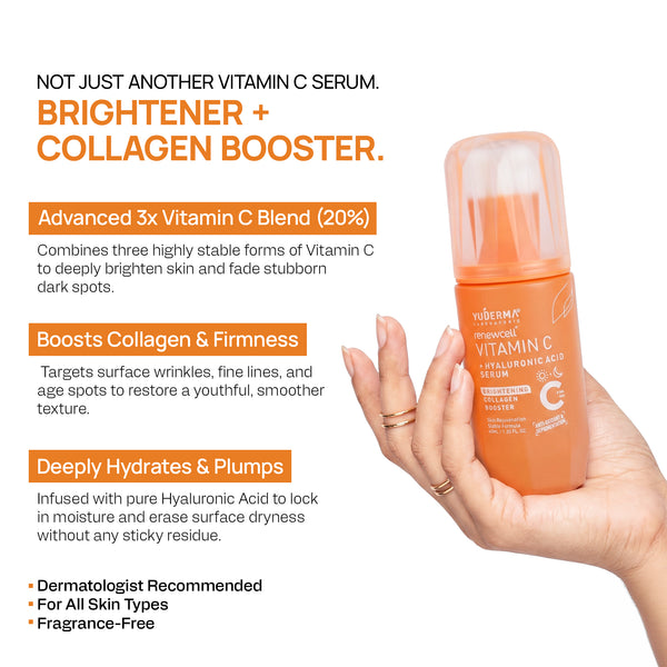 Yuderma Renewcell Vitamin-C + Hyaluronic Acid Serum
