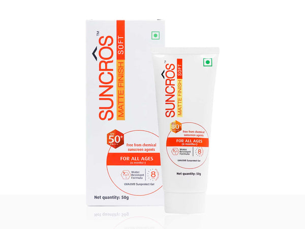 Suncros Matte Finish Soft SPF 50+ - Clinikally