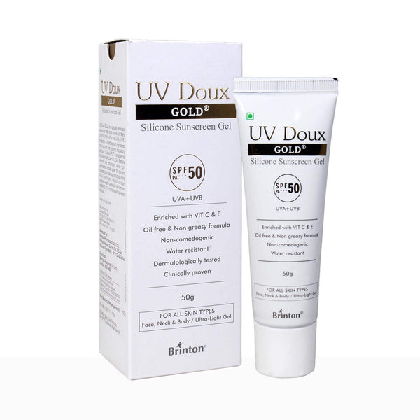 UV Doux Gold Silicone Sunscreen Gel SPF 50 PA+++