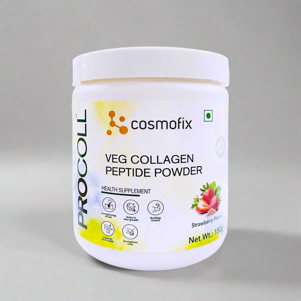 Cosmofix Procoll Veg Collagen Peptide Powder - Strawberry Flavour