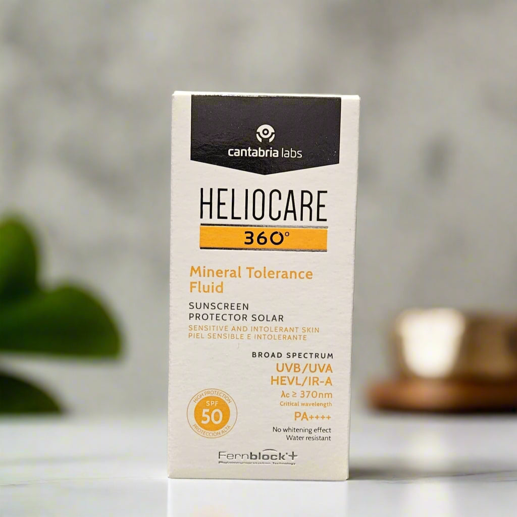 Heliocare 360 Mineral Tolerance Fluid Protector Solar Sunscreen SPF 50 PA++++
