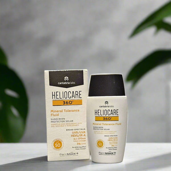 Heliocare 360 Mineral Tolerance Fluid Protector Solar Sunscreen SPF 50 PA++++