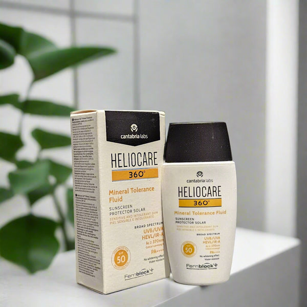 Heliocare 360 Mineral Tolerance Fluid Protector Solar Sunscreen SPF 50 PA++++