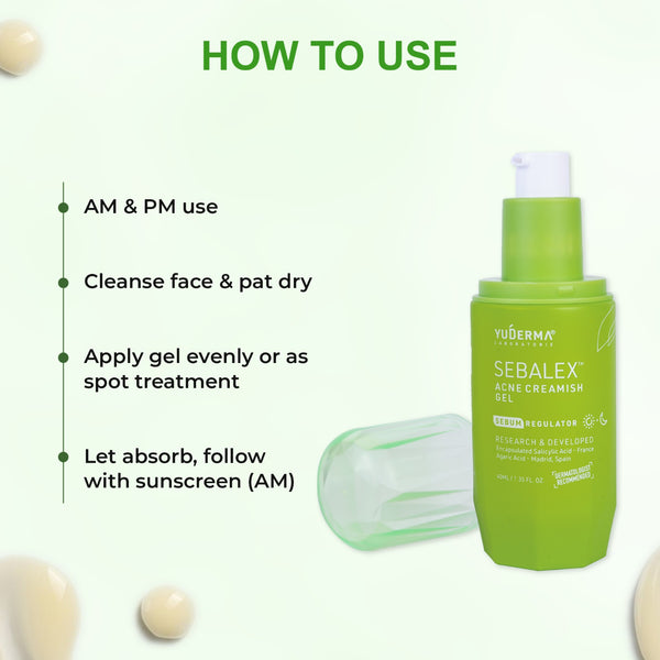 Yuderma Sebalex Acne Creamish Gel