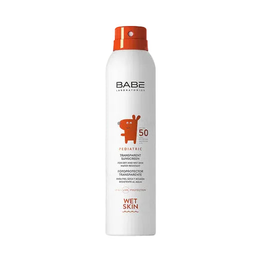 BABE Pediatric Transparent Sunscreen Wet Skin SPF 50