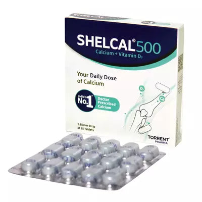 Shelcal 500 Calcium & Vitamin D3 Tablet