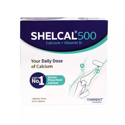 Shelcal 500 Calcium & Vitamin D3 Tablet